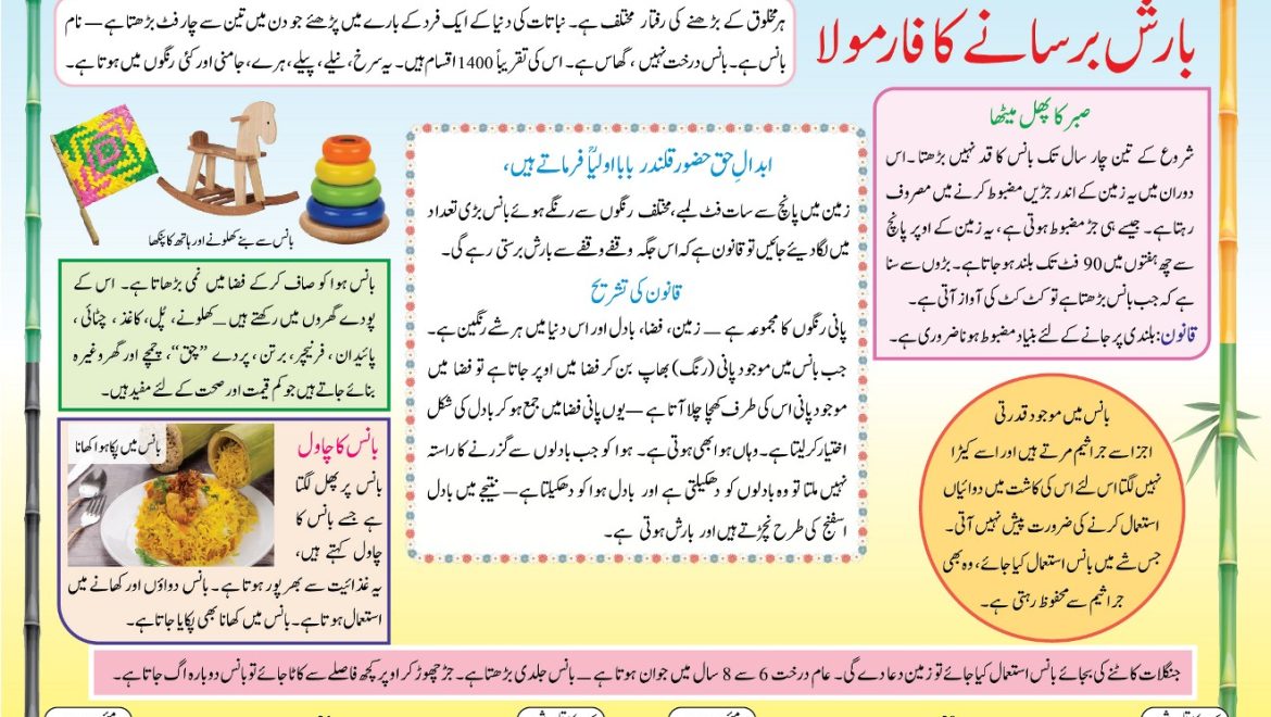بارش برسانے کا فارمولا